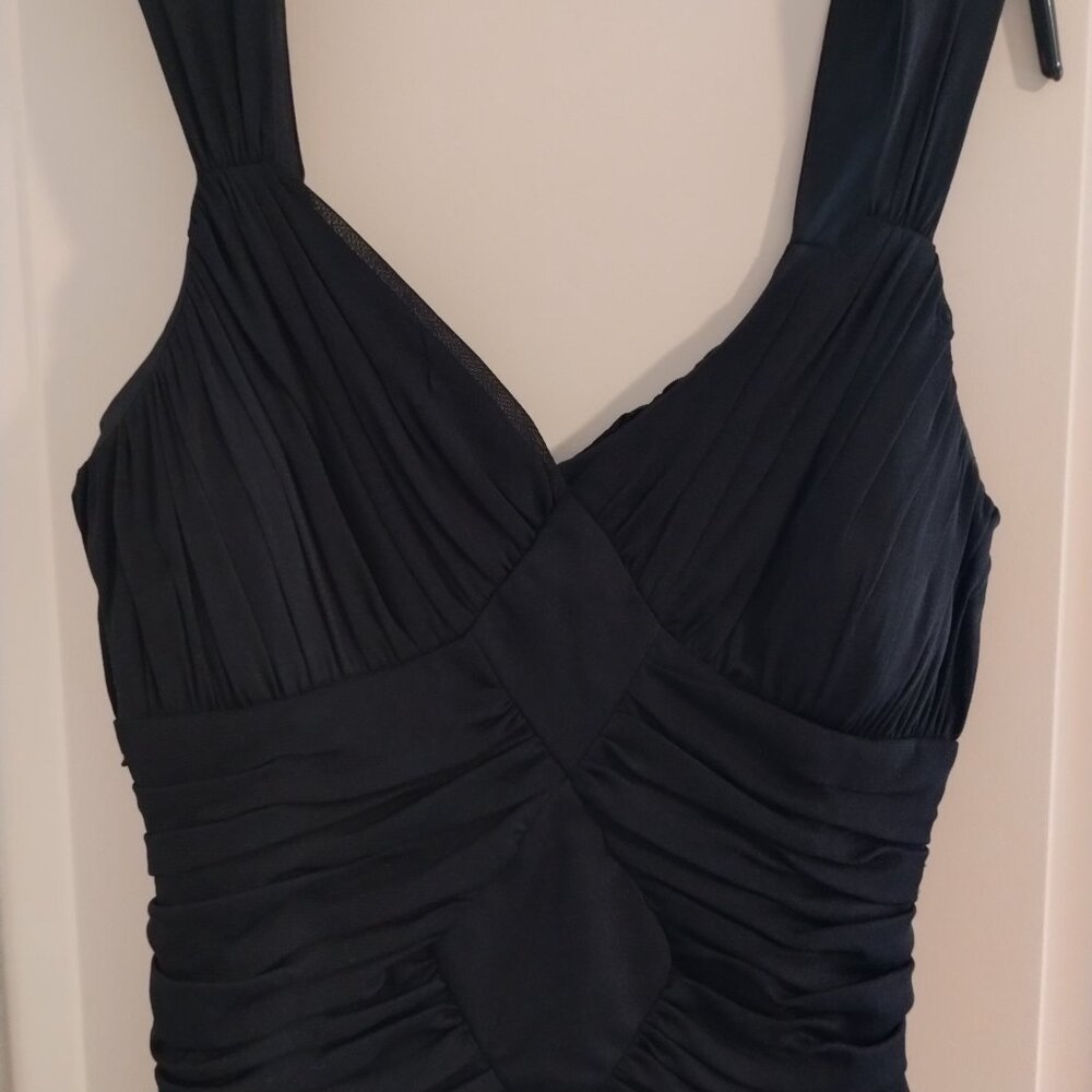 Vintage 90's Black Formal Midi Dress size 12 by Sangria